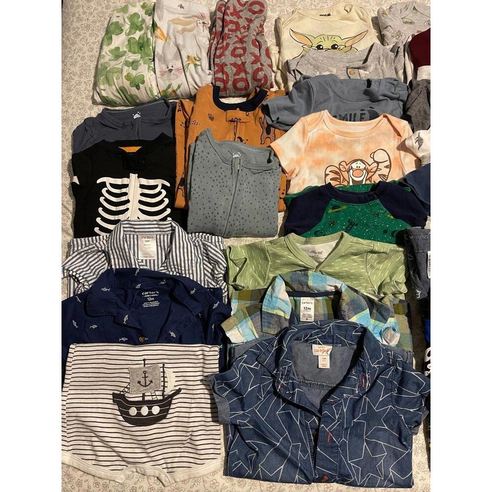 12 Month Boy Mystery Clothing Bundle – Toddler Mixed Wardrobe Lot